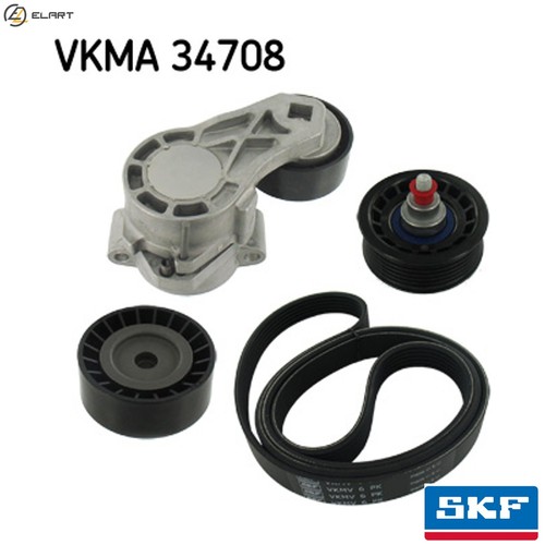 Vribbed belt set vkma - belt,