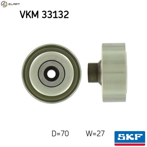Deflectionguide pulley vribbed - pulley,
