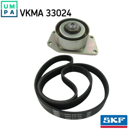 Vribbed belt set - belt, vkma