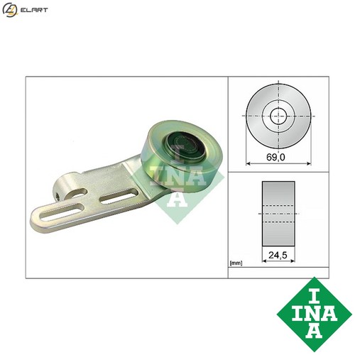 Tensioner pulley vribbed - tensioner,