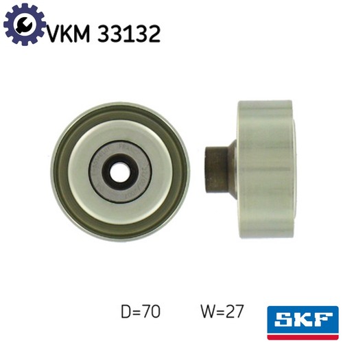 Deflectionguide pulley vribbed - pulley,